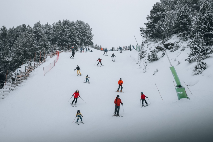 Esquiadors de Grandvalira Resorts durant el pont de la Puríssima.